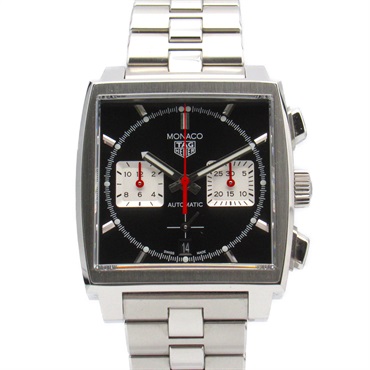 TAG HEUER Monaco Caliber 02 Chronograph Wrist Watch CBL2113 AT SS Used mens