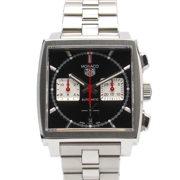 TAG HEUER Monaco Caliber 02 Chronograph Wrist Watch CBL2113 AT SS Used mens