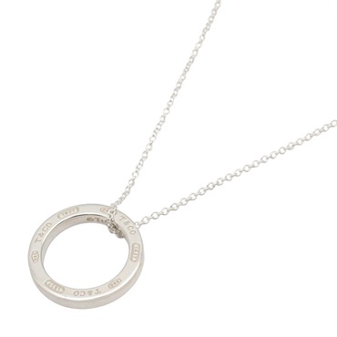 TIFFANY＆CO 1837 Circle Necklace Pendant Silver925 Silver Used Unisex