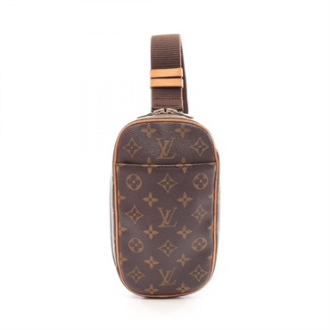 LOUIS VUITTON Pochette Gange Waist bum bag M51870 Monogram canvas leather used
