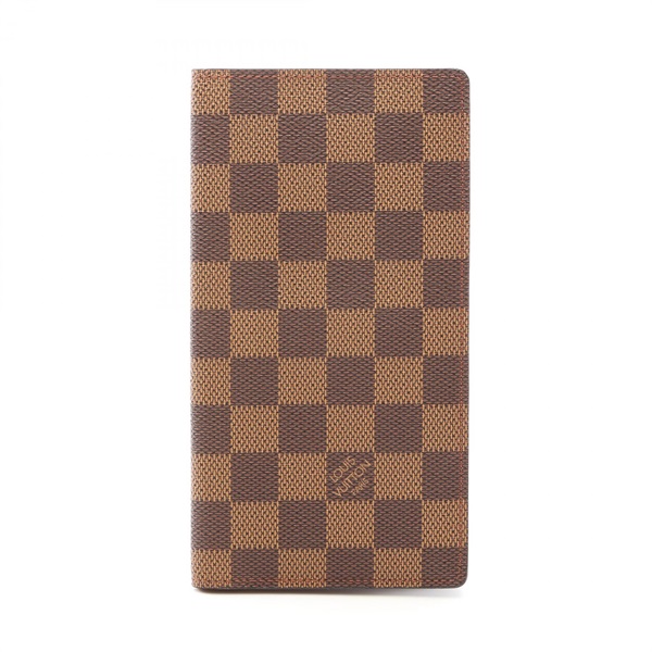 LOUIS VUITTON Porte Valeurs Cartes Credit Bifold purse N61823 Damier Ebene Used