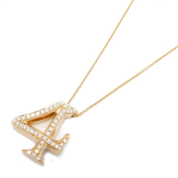 FRANCK MULLER Talisman Number Diamond Necklace 18KPG Pink Rose Gold Used women