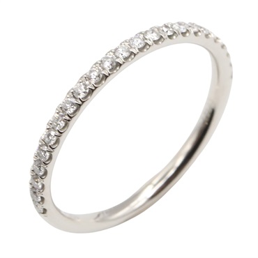 HARRY WINSTON Micro Pavé Ring Pt950 Platinum Used Women US size 3.75