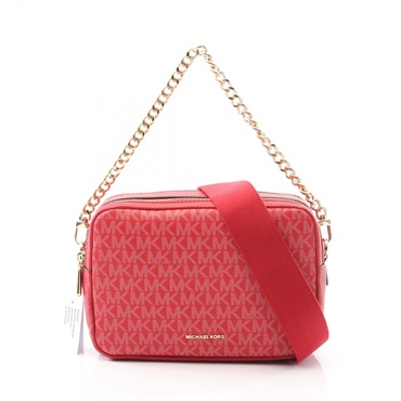 Michael Kors BRYANT camera 2Way Shoulder Handbag 32S5GYTC5V602 canvas Red NEW