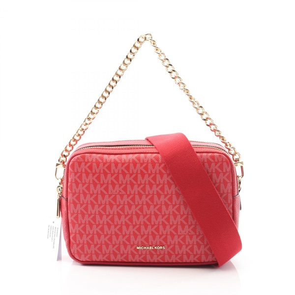 Michael Kors BRYANT camera 2Way Shoulder Handbag 32S5GYTC5V602 canvas Red NEW