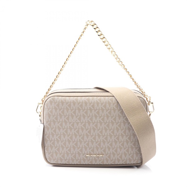 Michael Kors BRYANT camera Chain Handbag 32S5GYTC5V115 canvas leather Beige NEW