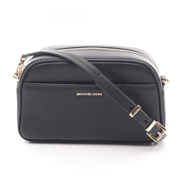 Michael Kors Jet Set Small Camera Shoulder Bag 32F5GJ6C5L001 leather Black NEW