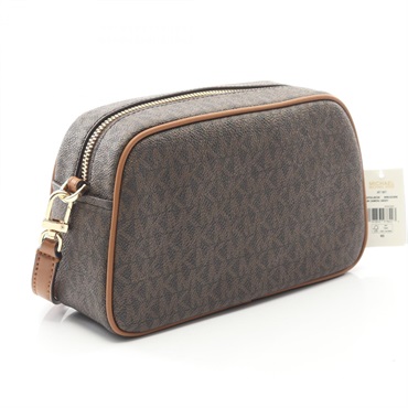 Michael Kors JET SET Small Shoulder Bag 32F5GJ6C5B252 canvas leather Brown NEW
