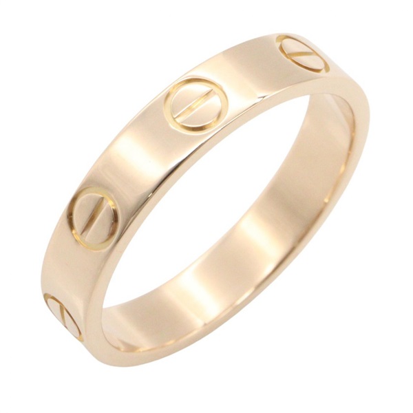 CARTIER Mini Love Ring 18KPG Pink Rose Gold Used Unisex US size 5 #50