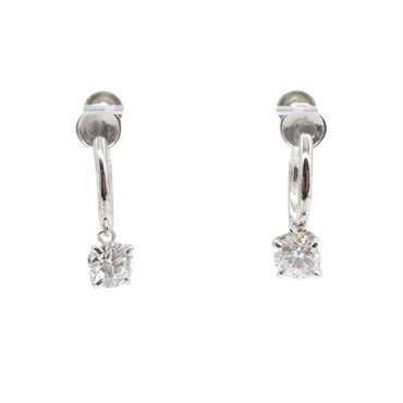 JEWELRY Diamond Earring Pt900 Platinum Used Women