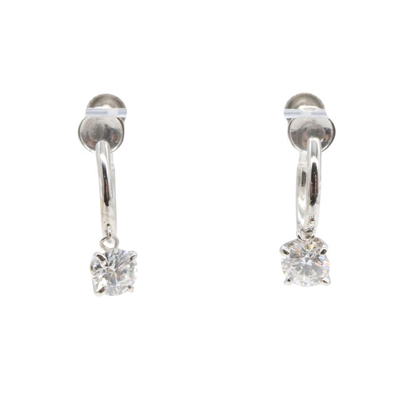 JEWELRY Diamond Earring Pt900 Platinum Used Women