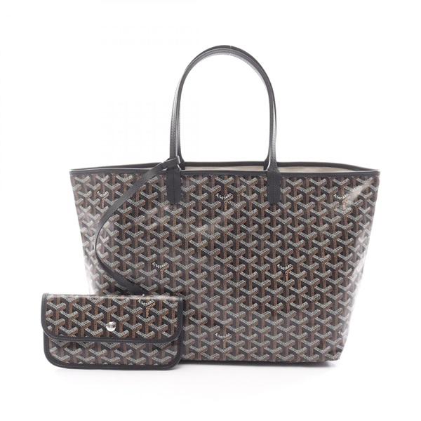 GOYARD Saint Louis PM Tote Bag canvas Black Brown Multicolor Used Women