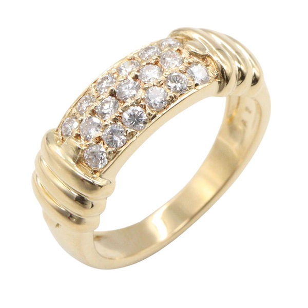 Van Cleef Arpels Diamond Ring 18KYG Yellow Gold Used women US size 5 #50