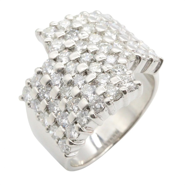 JEWELRY Diamond Ring Pt900 Platinum Used women US size 6