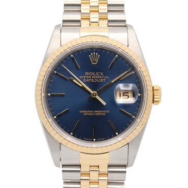 ROLEX Datejust X Wrist Watch 16233 Automatic 18KYG Yellow Gold SS Used mens