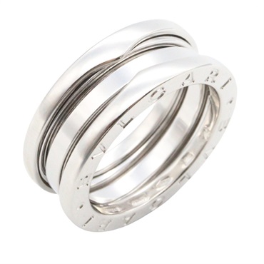 BVLGARI B-zero1 3 Bands Ring 750 18KWG White Gold Used Women US size #5.75 #51