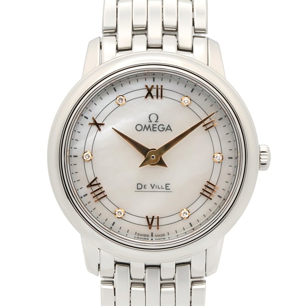 OMEGA De Bill Wrist Watch 424.10.27.60.55.001 Quartz SS diamond Used Women