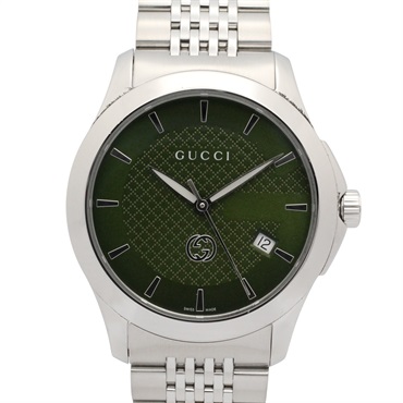 GUCCI G timeless Wrist Watch Quartz Stainless Steel Used mens