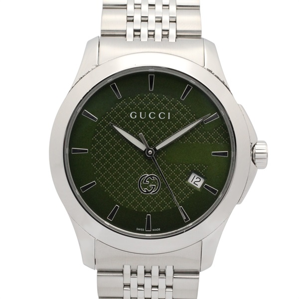 GUCCI G timeless Wrist Watch Quartz Stainless Steel Used mens