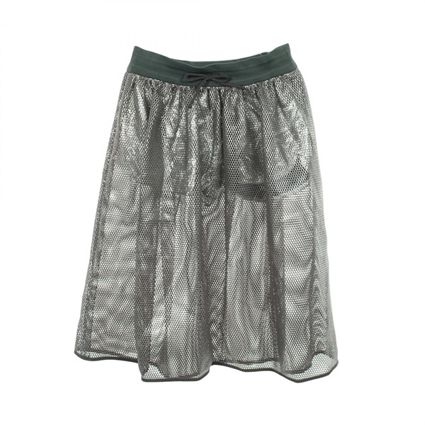 Dior Mesh Flare sSirt polyester Gray Silver Used Women size 36