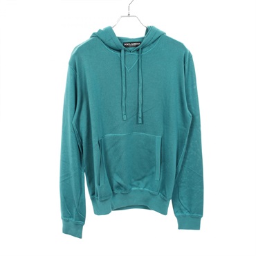 DOLCE GABBANA Knitted Hoodie Sweater #50 KR-GN123K/F63A4-C silk Green Used
