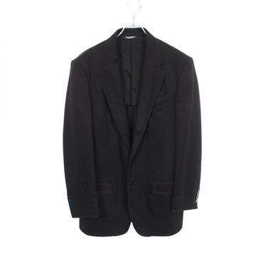 DOLCE GABBANA Tailored Jacket Nylon Rayon Black Used mens size 48