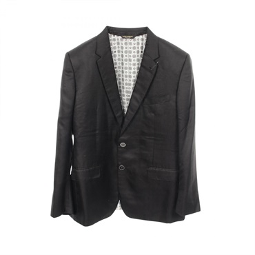 DOLCE GABBANA Tailored Jacket silk Black Used mens size