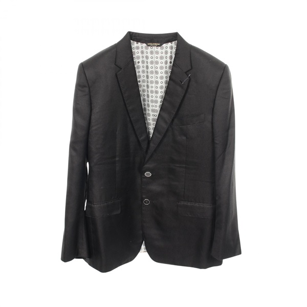 DOLCE GABBANA Tailored Jacket silk Black Used mens size
