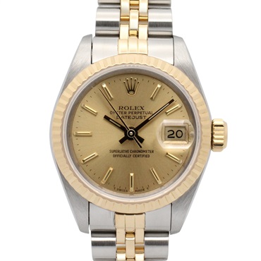 ROLEX Datejust R number Wrist Watch 69173 Auto 18KYG Stainless Steel Used Women