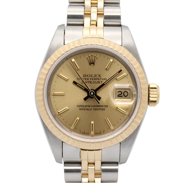 ROLEX Datejust R number Wrist Watch 69173 Auto 18KYG Stainless Steel Used Women