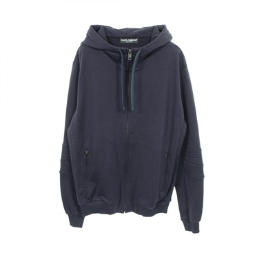 DOLCE GABBANA Hoodie G9GC7T cotton Navy #48 Used mens