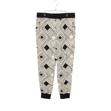 DOLCE GABBANA Overall handle Pants G6ETAT cotton Beige Black #48 Used mens