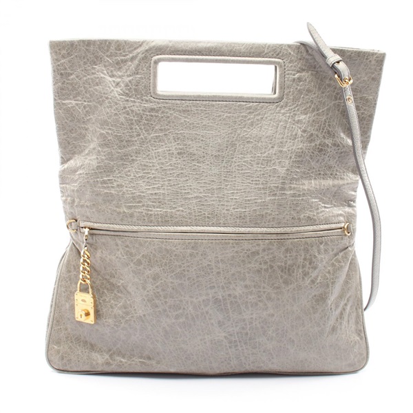 Miu Miu NAPPA CHARM Shoulder crossbody Handbag leather Green Used Women