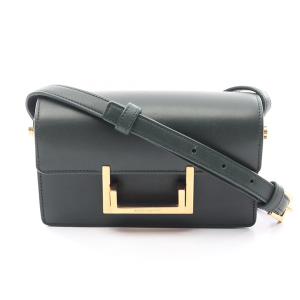SAINT LAURENT PARIS classic lulu Shoulder Bag 318249 leather Green Used Women