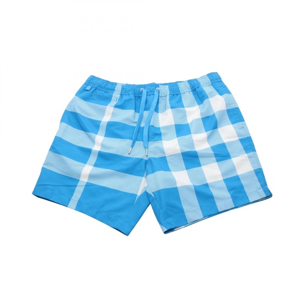 BURBERRY Checkered Swimwear Pants Shorts Polyester Blue White mens