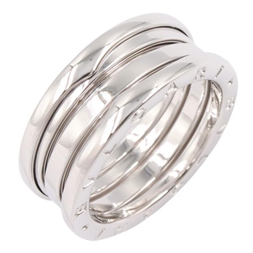 BVLGARI B-zero1 Ring 3 bands 18KWG White Gold Used unisex US size 8.5 #59