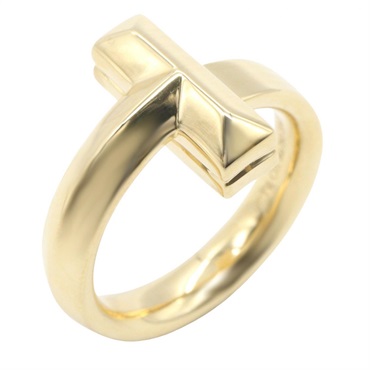 TIFFANY＆CO T-one Ring 18KYG Yellow Gold Used women US size 6