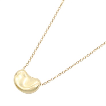 TIFFANY＆CO Bean Necklace Pendant 18KPG Pink Rose Gold Used women