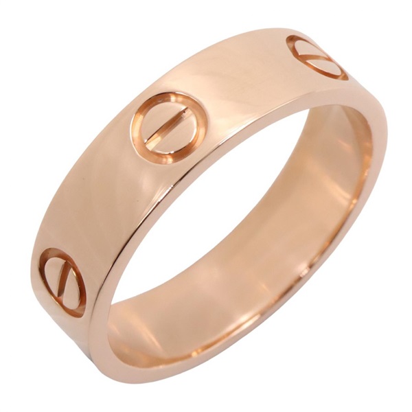 CARTIER Love Ring 18KRG Pink Rose Gold Used Women US size #8.25 #58