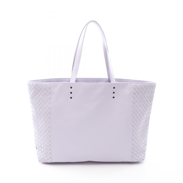 BOTTEGA VENETA Intrecciato Tote hand Bag leather Purple Used Women
