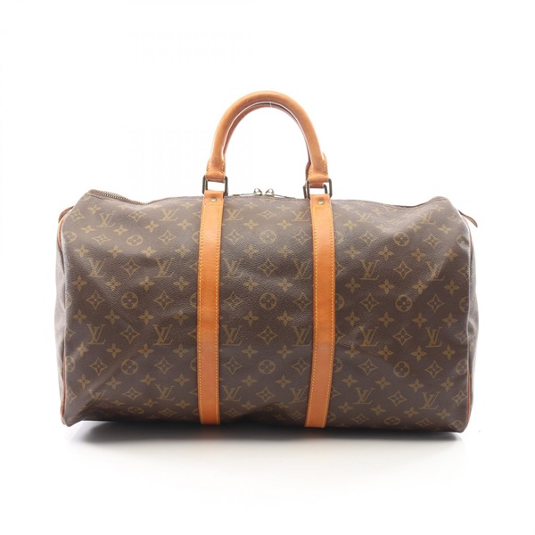 LOUIS VUITTON Keepall 50 Travel Duffel Bag M41426 Monogram canvas leather Used