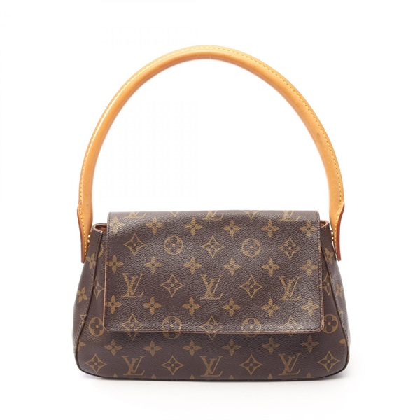 LOUIS VUITTON Mini looping Shoulder Handbag M51147 Monogram canvas leather Used