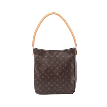 LOUIS VUITTON Looping GM Shoulder Bag M51145 Monogram canvas leather Brown Used