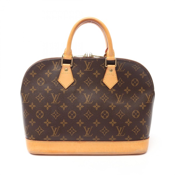 LOUIS VUITTON Alma PM Handbag M51130 Monogram canvas leather Brown Used Women