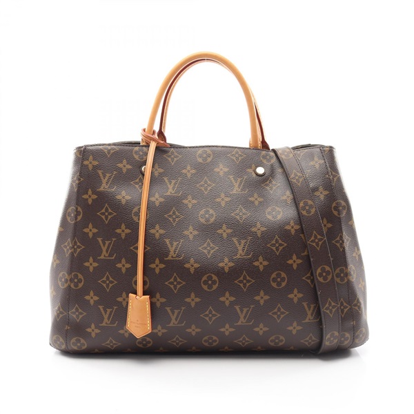LOUIS VUITTON Montaigne GM Tote Shoulder Handbag M41067 Monogram canvas Used LV