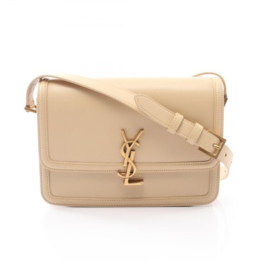 SAINT LAURENT PARIS Solferino Shoulder crossbody hand Bag 634305 leather Beige