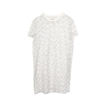 HERMES BOLDUC AU CARRE Bolduc Dress cotton White Used Women size 40