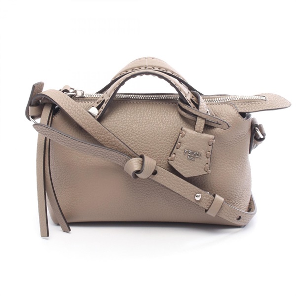 FENDI By the Way Selleria Mini shoulder crossbody Handbag 8BS098ASU2F04Y9 beige