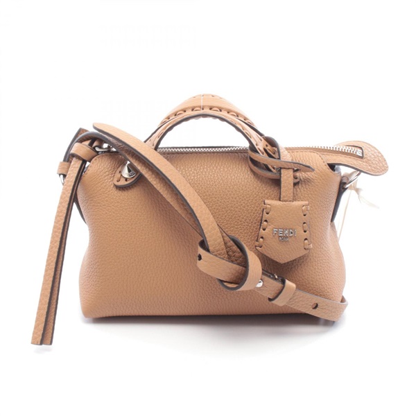 FENDI By the Way Selleria Mini crossbody shoulder Handbag 8BS098ASU2F0EMR brown