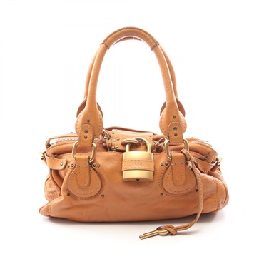 Chloe Paddington Shoulder Handbag leather Brown Used Women